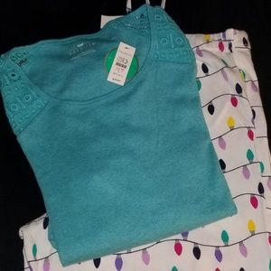 Talbots Holiday Pajama Set - L